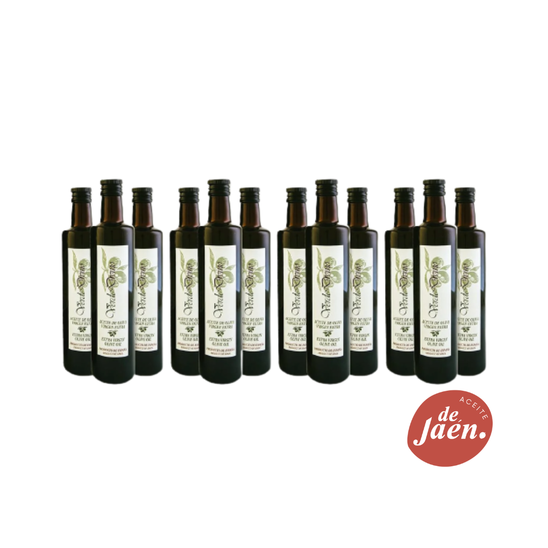 Divine Green Extra Virgin Olive Oil in Glass Bottle (x12) 500ML